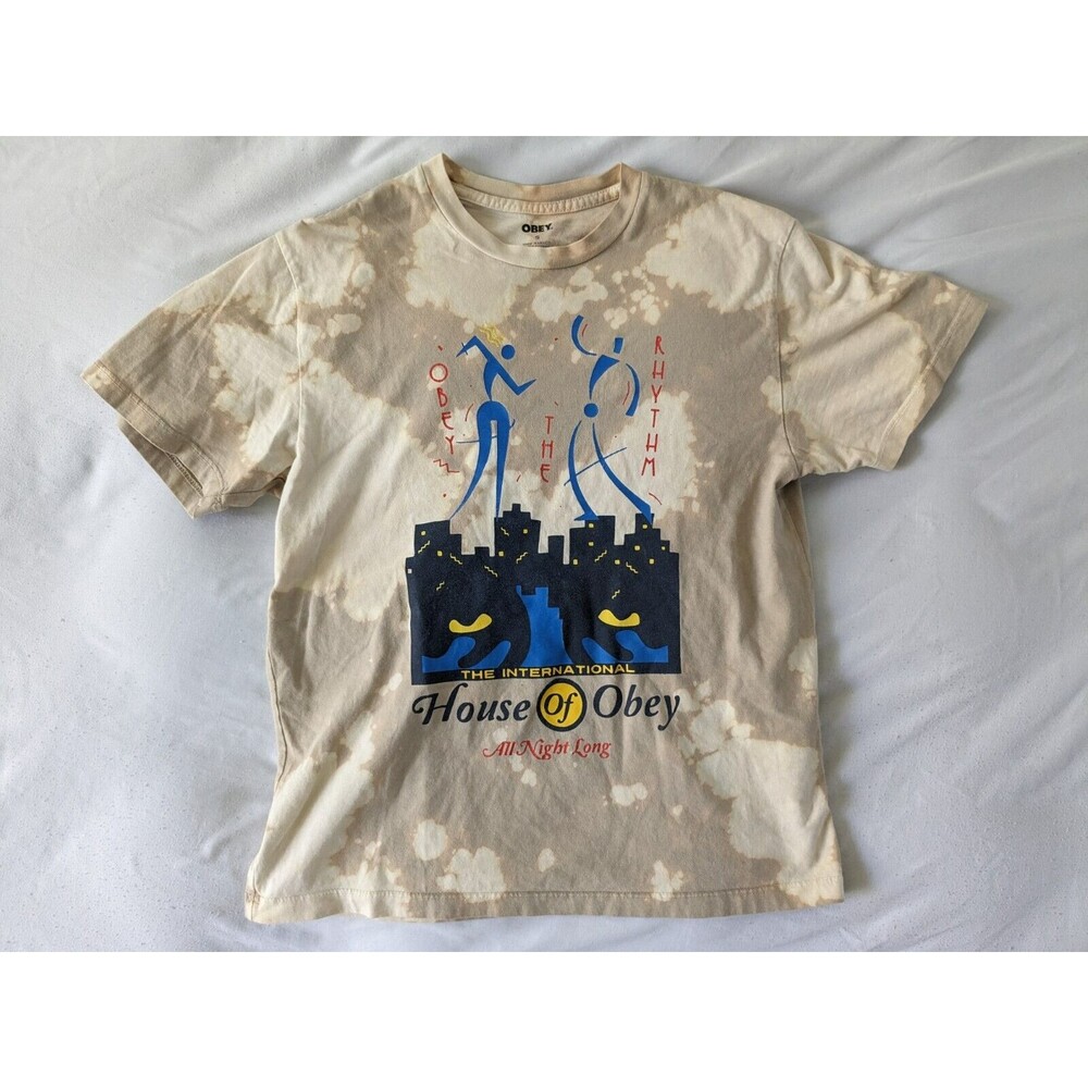 Obey Tie Dye House of‎ Obey Men Size Small T-Shirt Vintage Y2K Skating